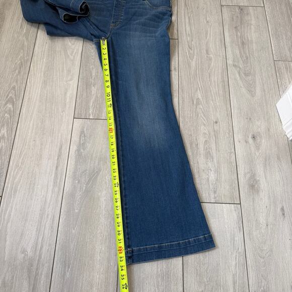SPANX Jeans Denim Flare Vintage Indigo Blue Pull On Long Y2K 20456R Plus Size 2X - Picture 7 of 11